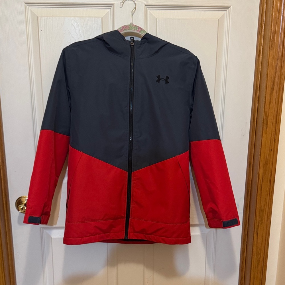 Under Armour Two-Tone Black and Red Hoodie